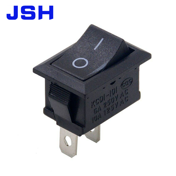 Красный Мини 6A 250V 10A 125V 2 шпильки оснастки в DPST включения-выключения кулисный переключатель