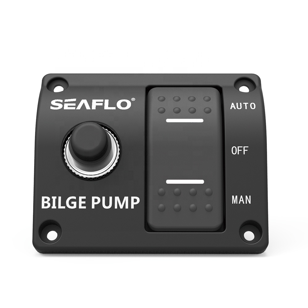 SEAFLO 3 Way откачивающий насос переключатель панель 12v 24v моторизованный выключатель