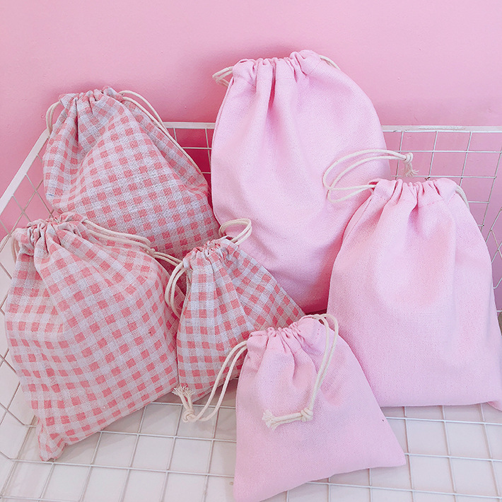 CN Производитель Полная печать маленький хлопок продвижение сумка холст мешок Drawstring хлопок Льняная сумка