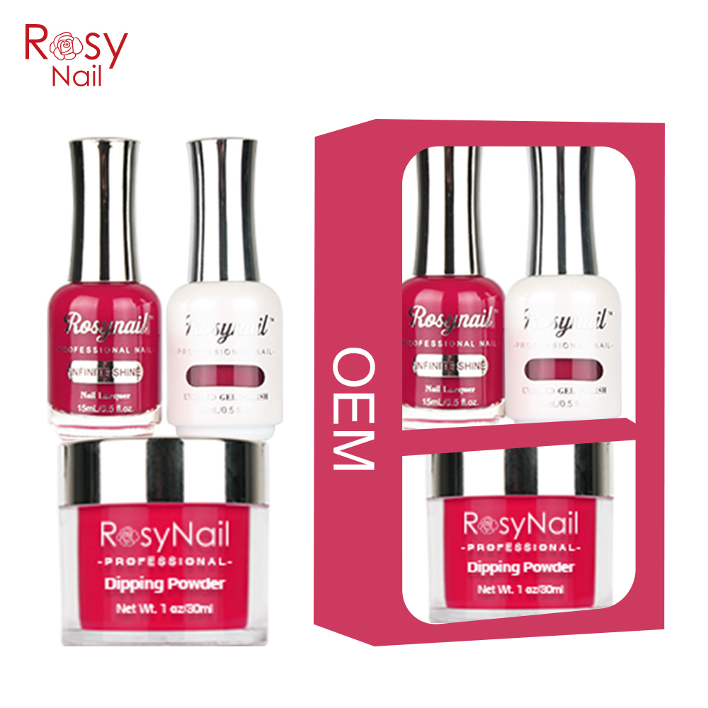 custom private label 3 in 1  gel nail polish dipping powder set for dip wholesale price