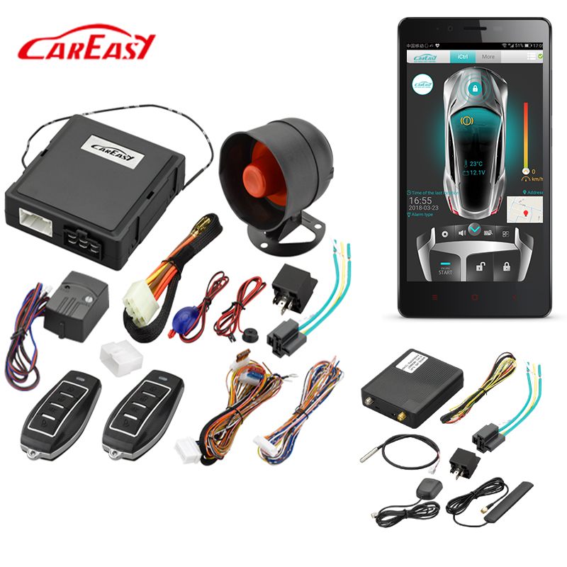 GPS/GSM/GPRS смартфон 2 полосная автомобильная сигнализация с GPRS данные и sms-сообщение контроля