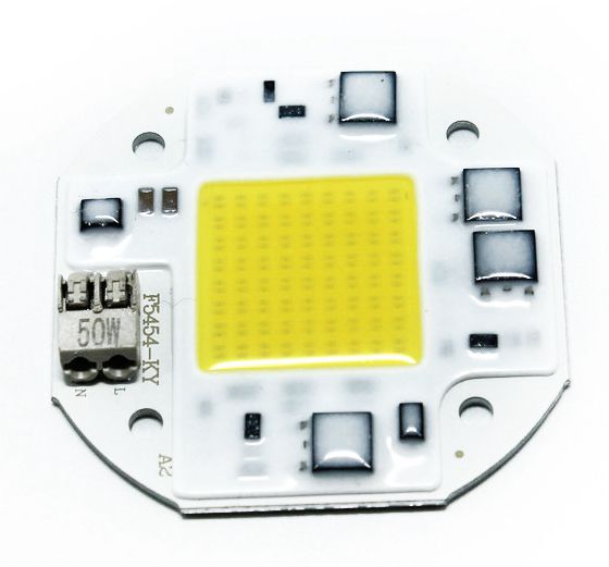 Высокая яркость F5454 AC100V-260V 50 Вт белый водителя Solderless Led COB чип