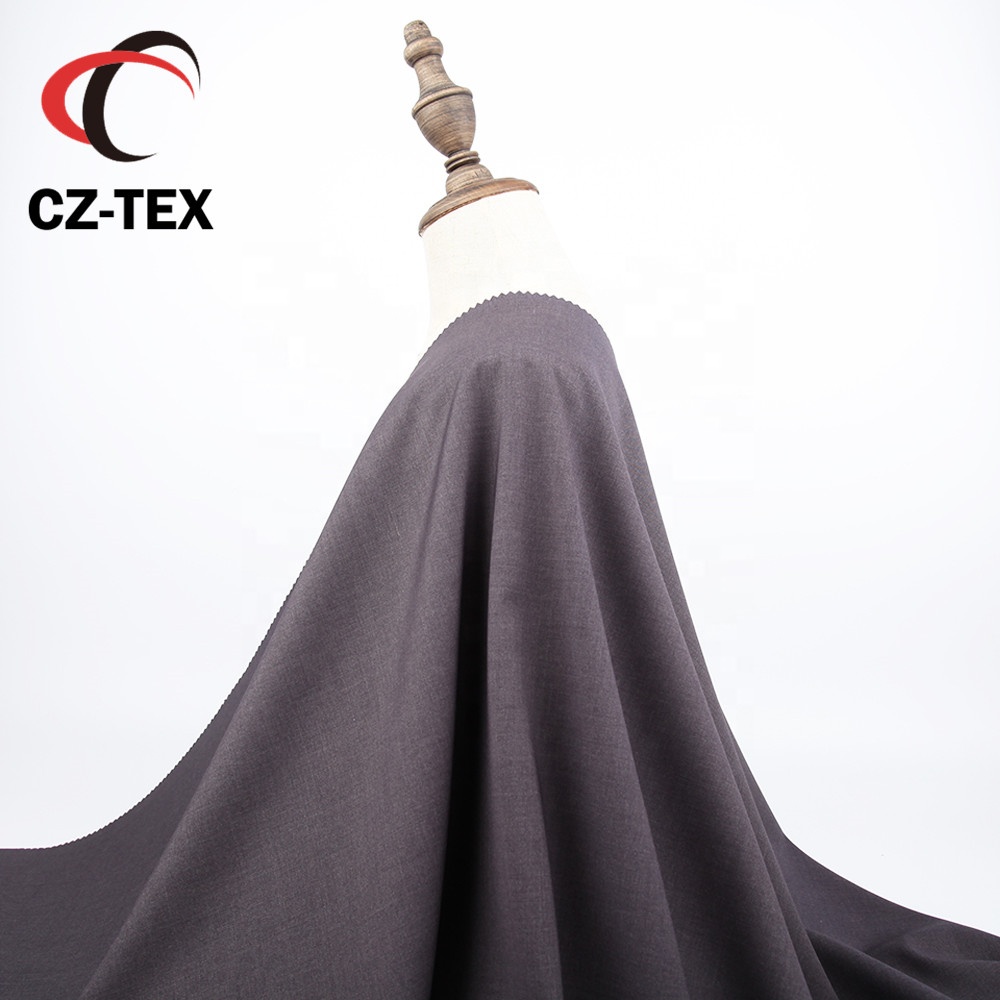 Poly viscouse spandex wool feeling tr suiting fabric