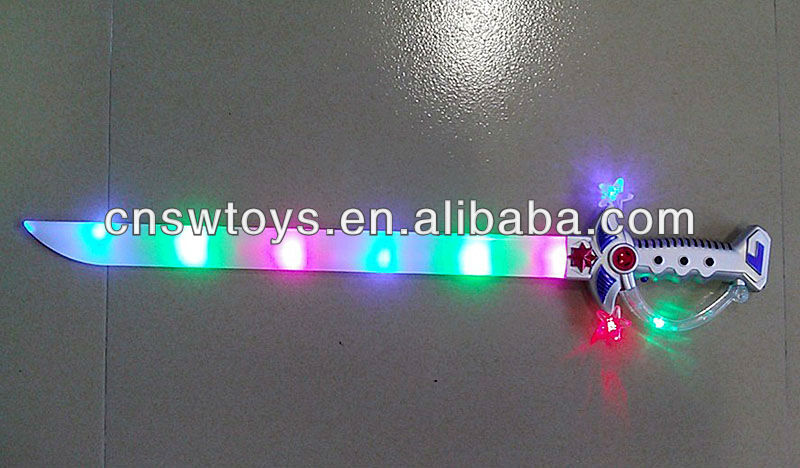 9 led двойной мигающий японский меч со звуком пластиковая игрушка DJ2601348