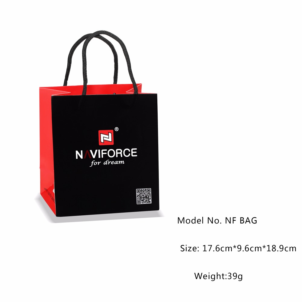 Naviforce паковочным мешком с бумага соломы для часов подарочного, которые мы продаем, Сумка с часами, а также не продаем пустой мешок