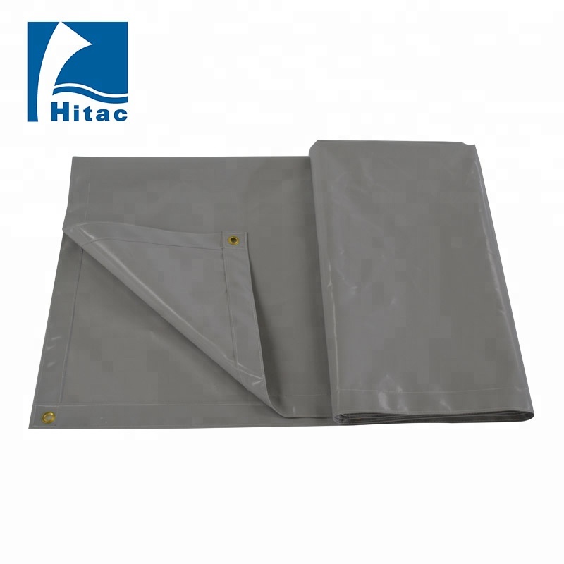 650gsm industrial blackout fireproof pvc tarpaulin