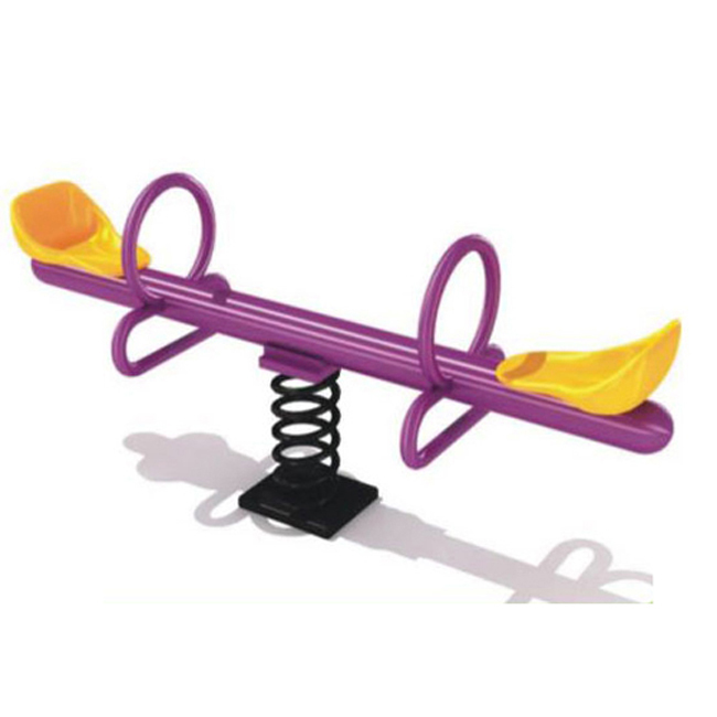 Top quality outdoor 2 seats metal seesaw for playground equipment