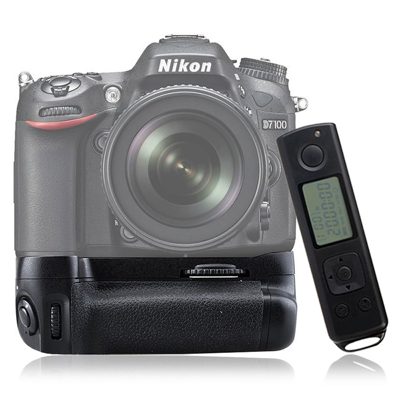 MEIKE Вертикальная ручка аккумулятора DR7100 для Nikon D7100 с беспроводным пультом дистанционного управления 2,4 ГГц