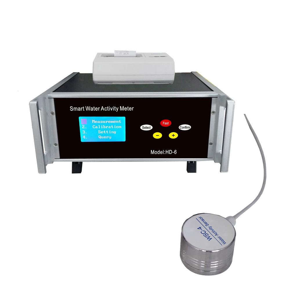 HD-6 AW Food Water Activity Meter analyzer tester With 1 Sensor WSC-4 Water activity sensor Printer Function
