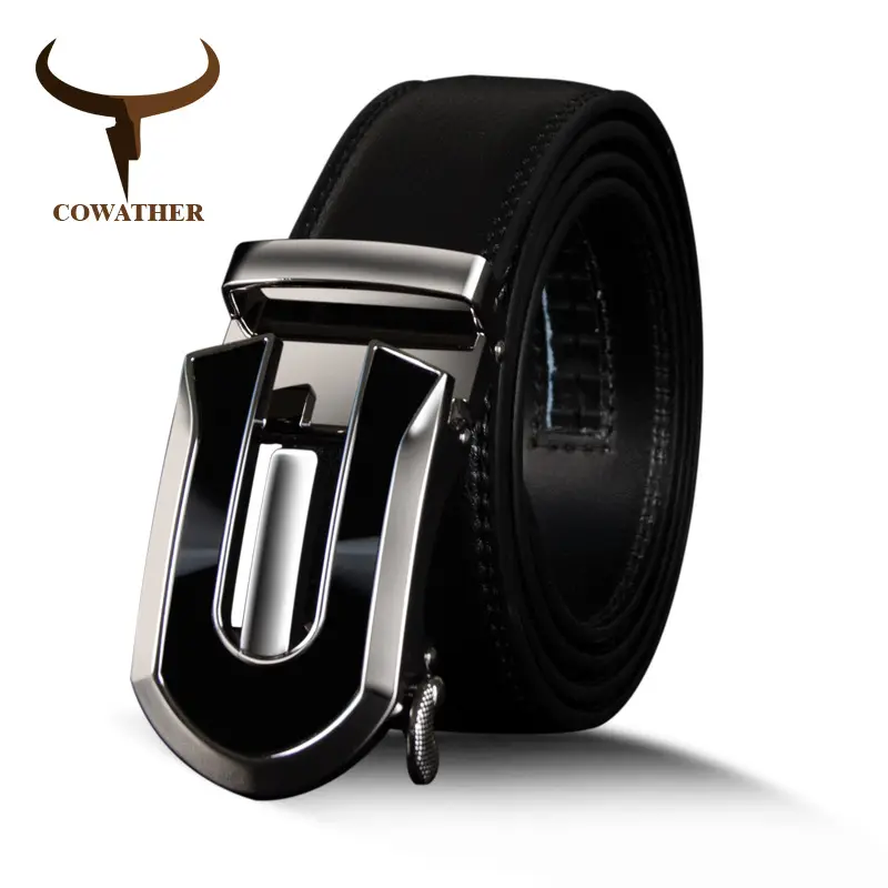 COWATHER 2019 men belt cow genuine leather strap male luxury belts for men new arrival fashion classical male strap