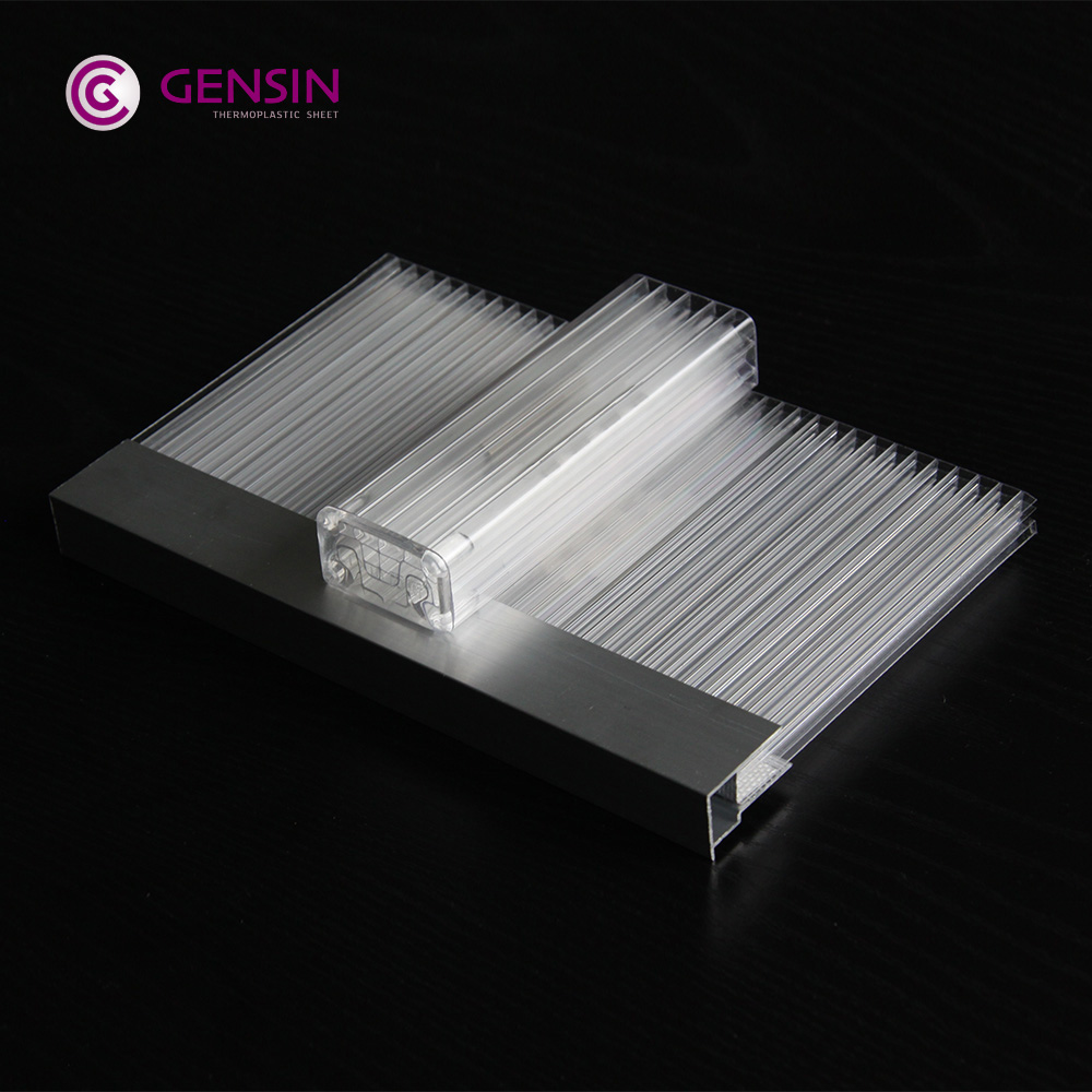 GENSIN multi wall 10mm u-shaped polycarbonate sheet
