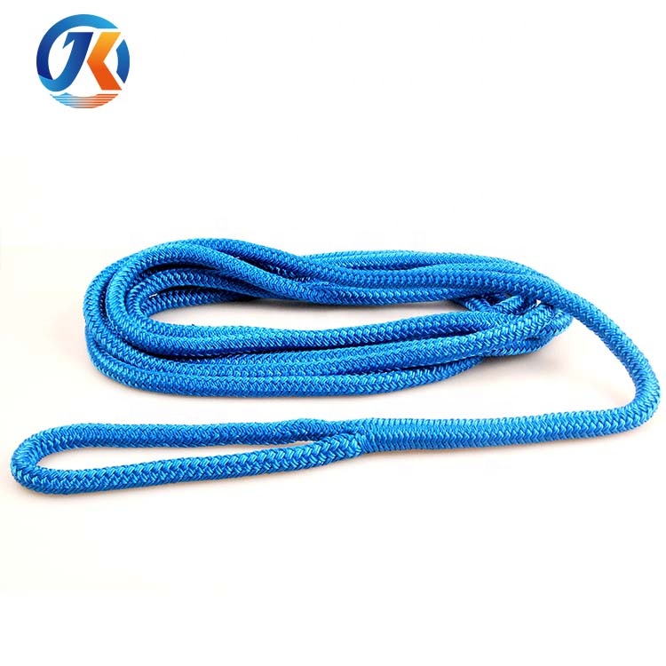 Nylon or polyester braided rope, 10mm/12mm/16mm/20mm double braided rope for marine