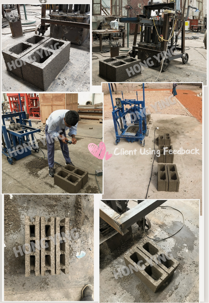 QMY2-40 small mobile concrete block laying machines