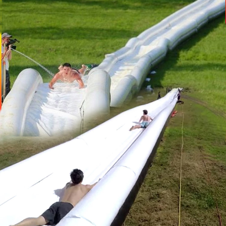 Factory price custom world's longest adult inflatable water slide for sale
