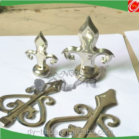 stainless steel spear with base for decorative fittings