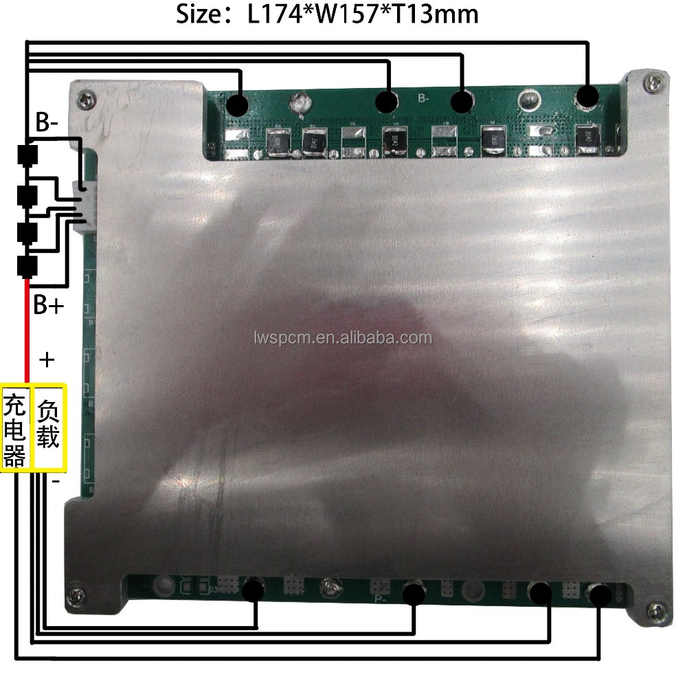 Поставка из Китая, 12,8 В LiFePO4 bms 4S, непрерывная разрядка 170A lifepo4 bms для 12,8 в гольф-мобиля/портативное резервное питание