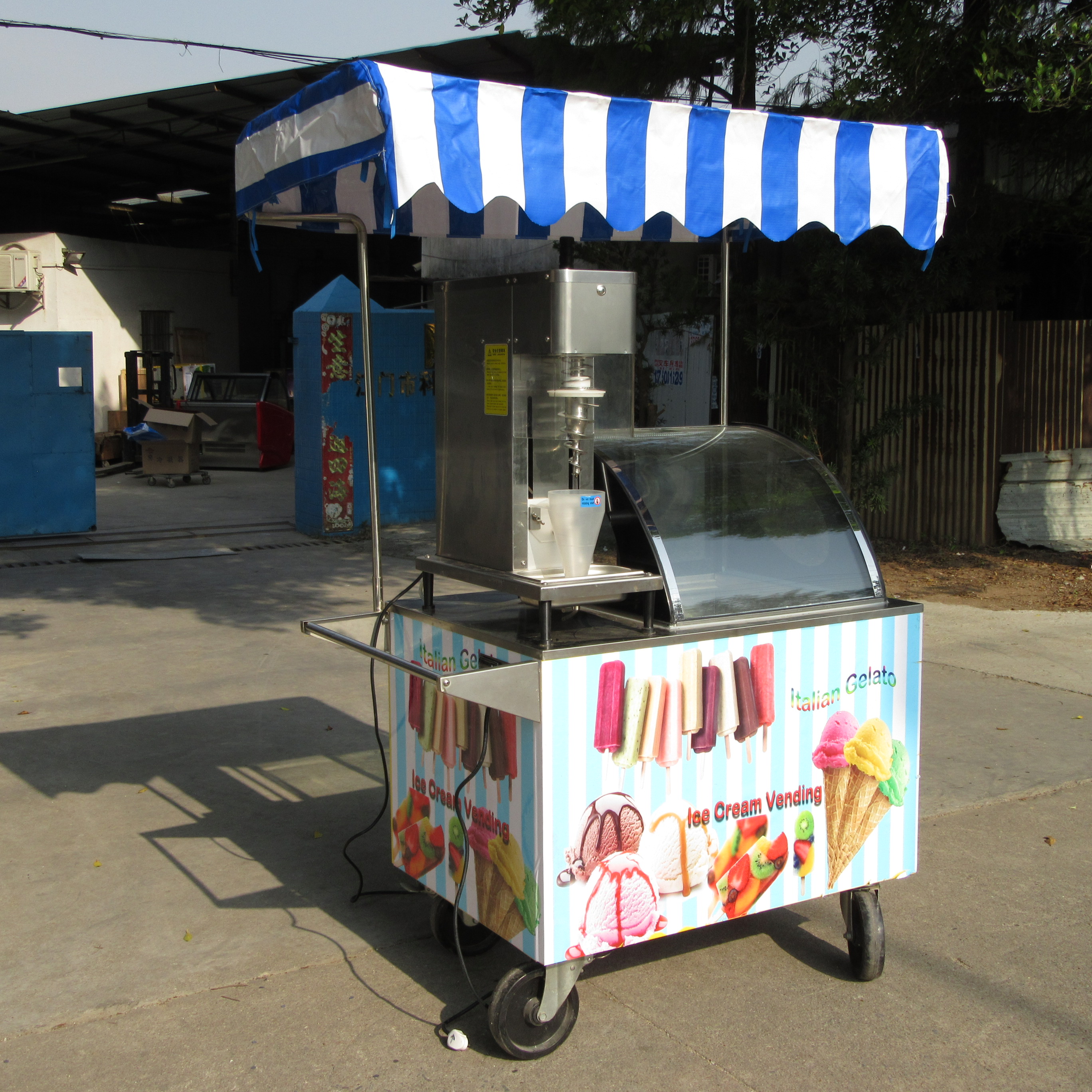 Итальянский Gelato, велосипед, мороженое, уличный мобильный шкаф для мороженого, морозильные камеры, торговая тележка для улицы