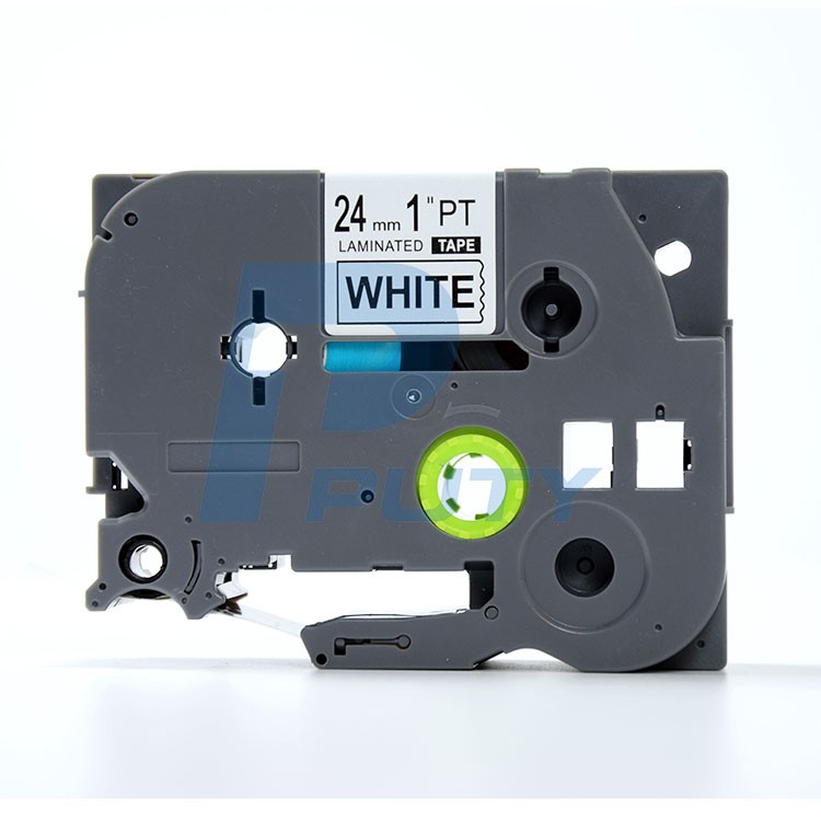Puty совместимый P-touch лейбл лента кассета Замена tze Label TZe251 24 мм 1 дюйм черный на белом стандартная ламинированная лента
