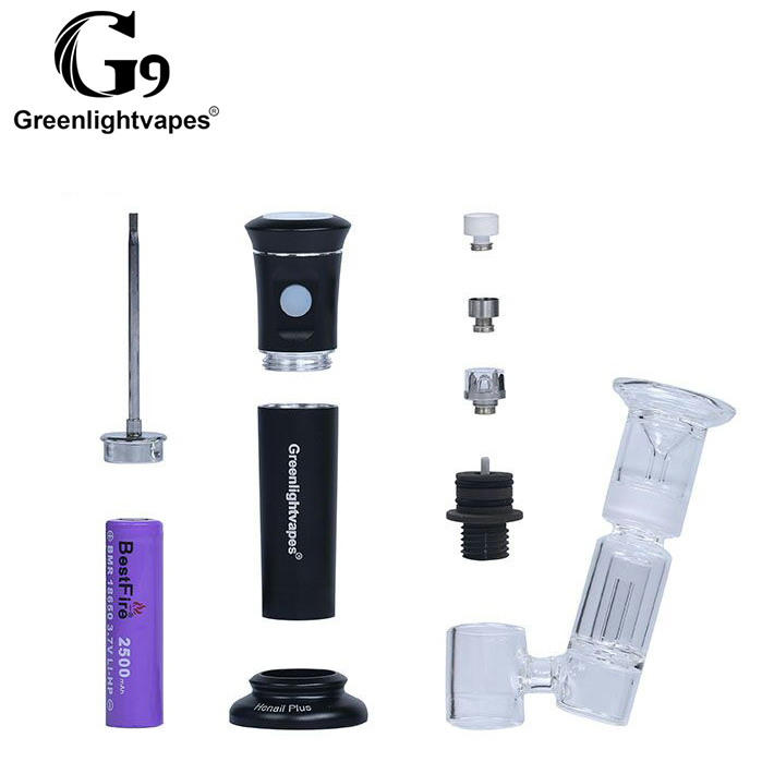 2021 горячая распродажа G9 Henail Plus 2500 мач серебристый синий черный золотой E-Nail Rig 3 нагревательных гвоздей концентрат Dab испаритель