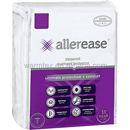 Ultimate Protection and Comfort Waterproof, Bed Bug, Antimicrobial Zippered Mattress Protector Vinyl Free Hypoalle