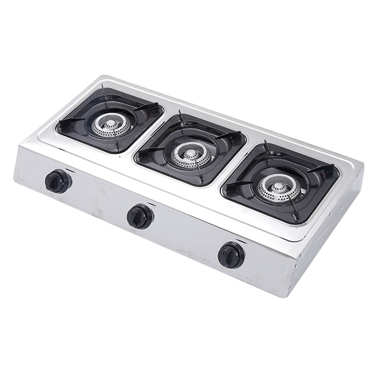 JX-7103F горячая Распродажа, низкая цена, нержавеющая сталь, прямое автоматическое гнездо, Варочные панели, газовая плита с 3 ГОРЕЛКАМИ, плита для приготовления пищи