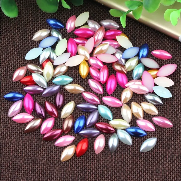 Loose flat back semi pearls