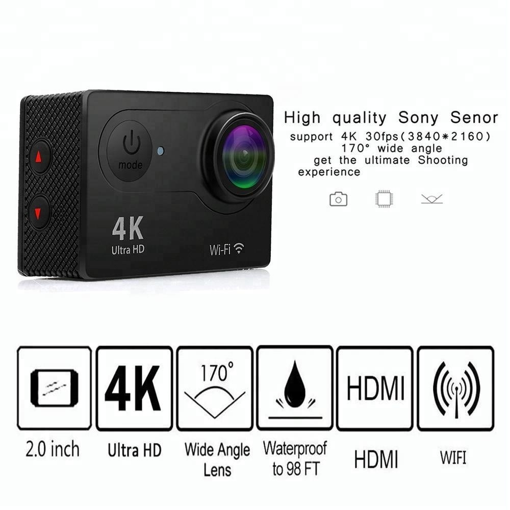 Водонепроницаемая мини-камера eken h9r 4k wifi Спортивная Экшн-камера видеокамера 1080P DV видеорегистратор