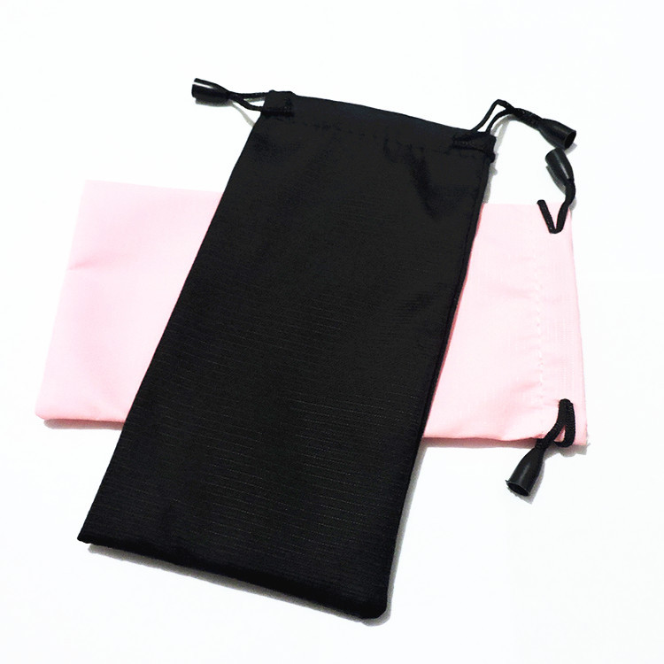Jheyewear Black Waterproof Classic Small Custom Logo Sunglasses Pouch Nylon Eyeglasses Bag