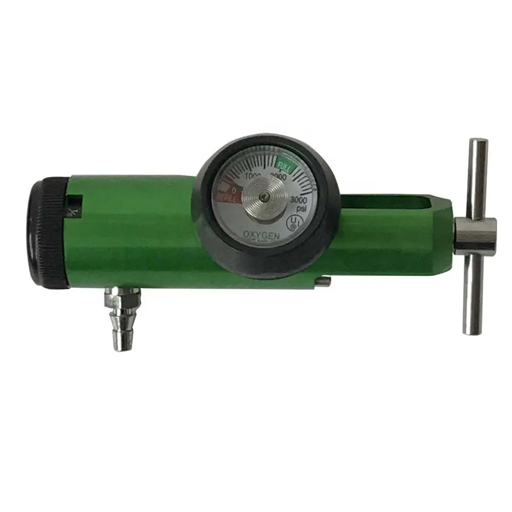 medical CGA870 brass oxygen pressure regulator for oxygen cylinder