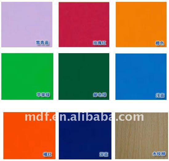 Однотонная меламиновая доска MDF