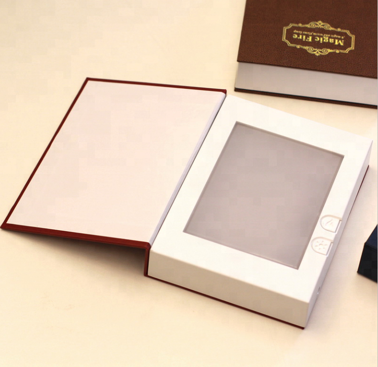 Магия led пламя огонь Складная книга лампа для подарка