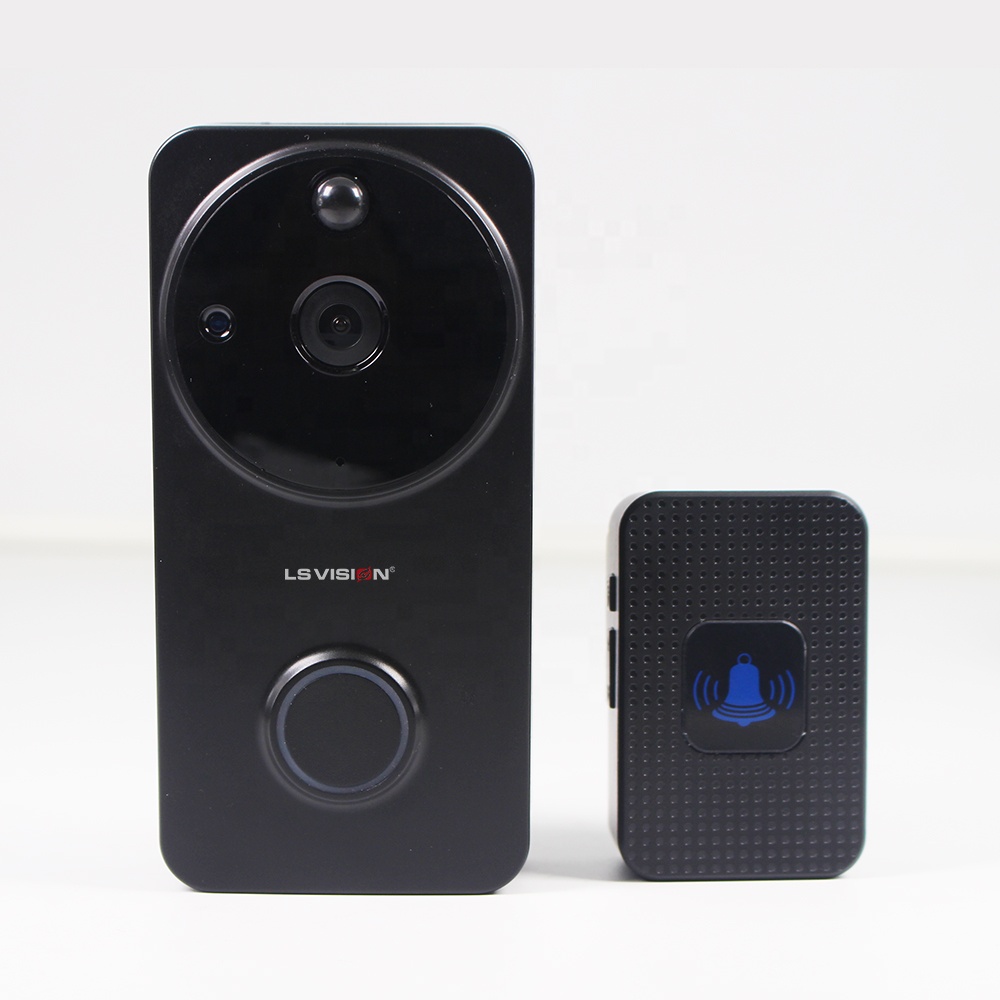 Дверной смарт-звонок LS VISION, широкий угол, IP65, Wi-Fi