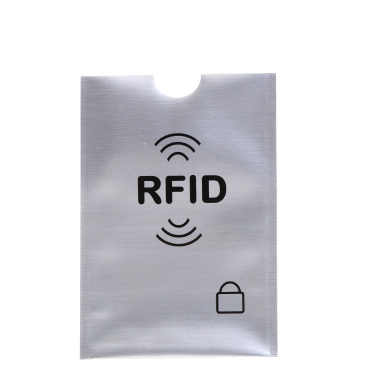 Бесконтактный Anti Theft RFID надежное защитное устройство Блокировка ID карты Чехол для денег алюминиевая фольга Кредитная карта RFID рукав