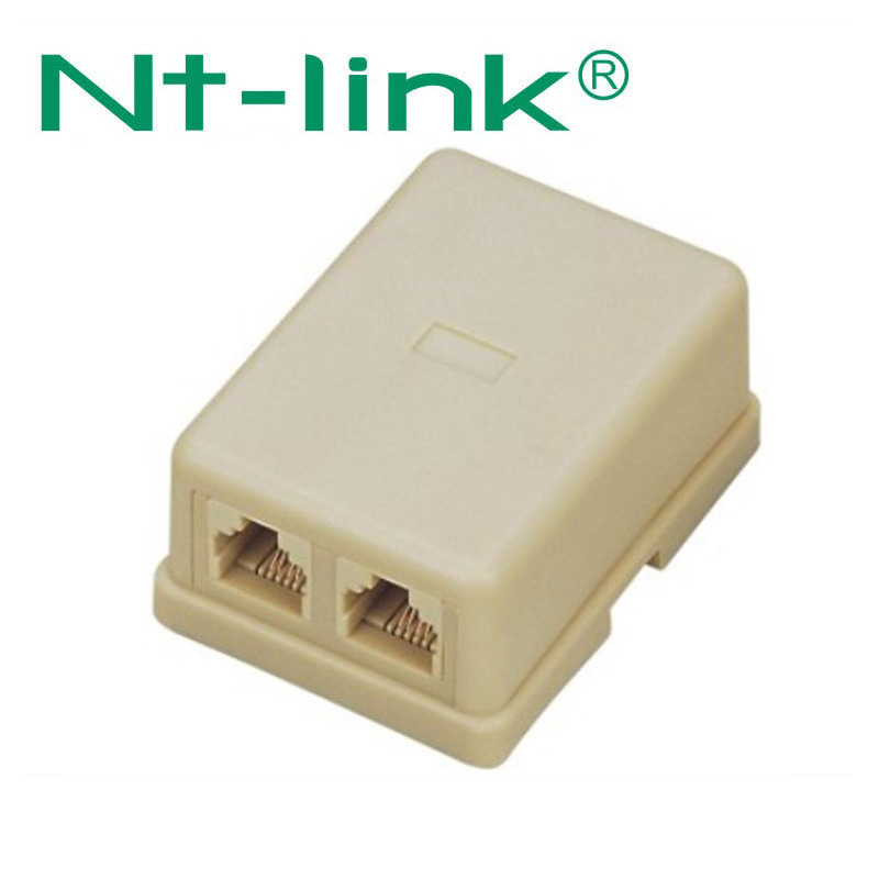 RJ11 6P4C Телефон Dual surface jack