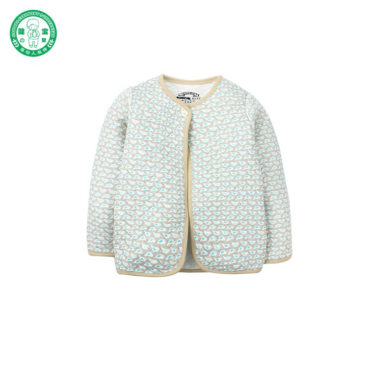 Wholesale Autumn Full Sleeve Knitted Bird Prining Baby Girl Sweater