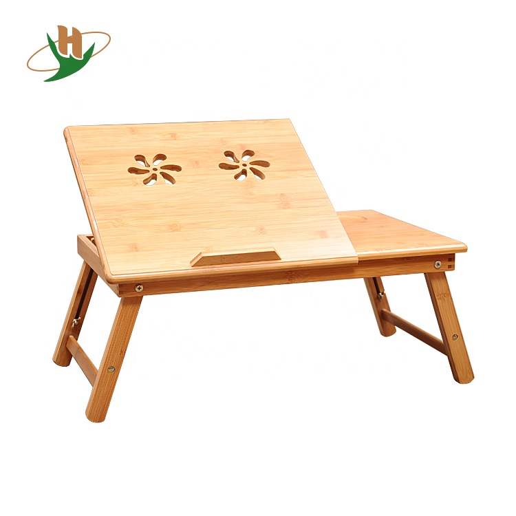Поднос для ноутбука HomeBamboo, многопозиционный регулируемый, складные ножки и ящик для хранения
