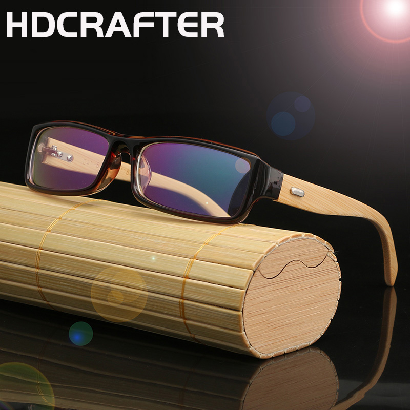 HDCRAFTER квадратные очки Рамка Бамбуковые ноги деревянные очки женщины мужчины кадры дропшиппинг