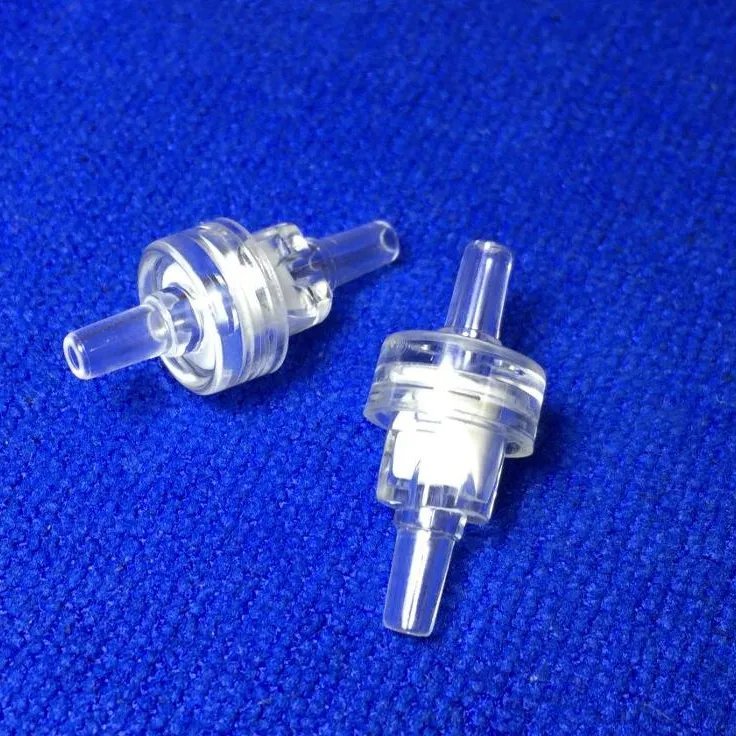 Medical grade micro one way duckbill plastic check valve