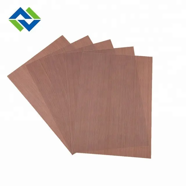 PTFE coated glass cloth 5mil thickness brown heat resistant non stick
