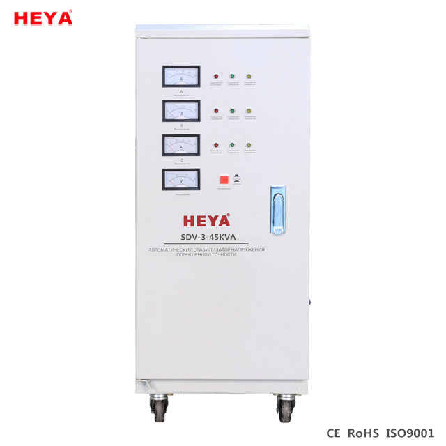 Автоматический регулятор напряжения SVC 45kva стабилизатор напряжения 3 фазный автоматический регулятор напряжения/Серводвигатель Автоматический стабилизатор напряжения