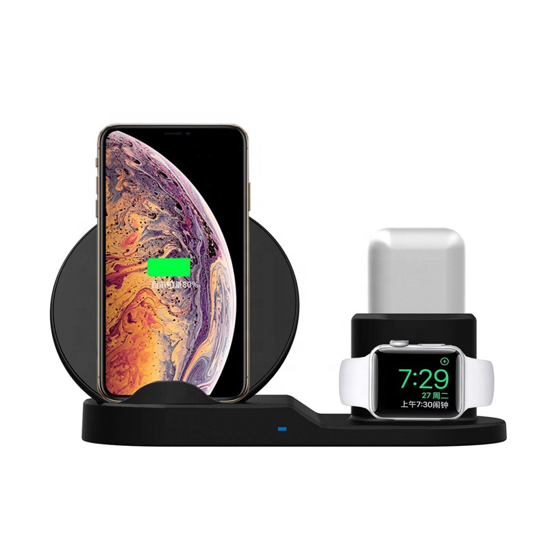Новое поступление, умная зарядная станция для Apple Watch, 3 в 1, магнитное Беспроводное зарядное устройство для часов для iPhone, Air pod