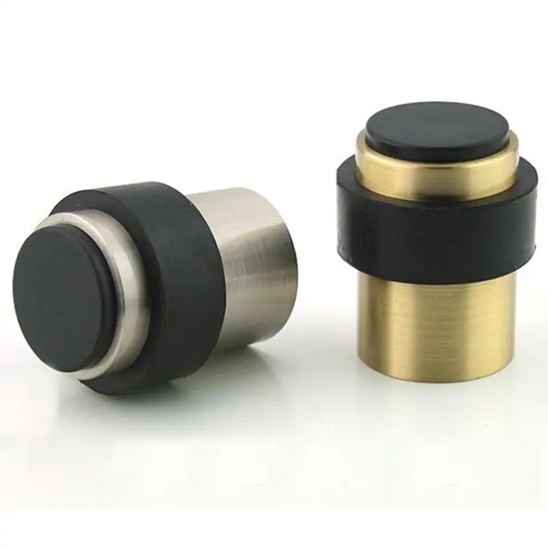 stainless steel stain finish rubber door stop