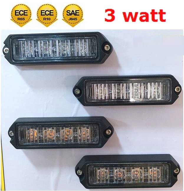ECE R65 ECE R10 SAE J845 Стандартный 3 ватта led iii поколения элемент для поверхностного монтажа Строб iii поколения светодиодный гриль strobe light предупреждающий свет