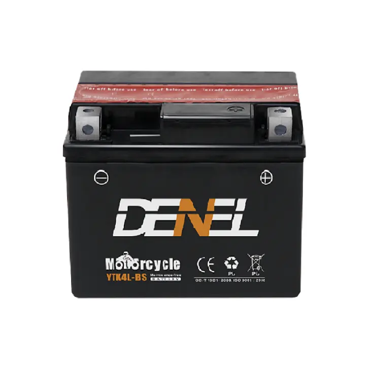 chongqing manufacturer YTX4L-BS two wheeler spare parts maintenance free motorcycle start battery lead acid batteries
