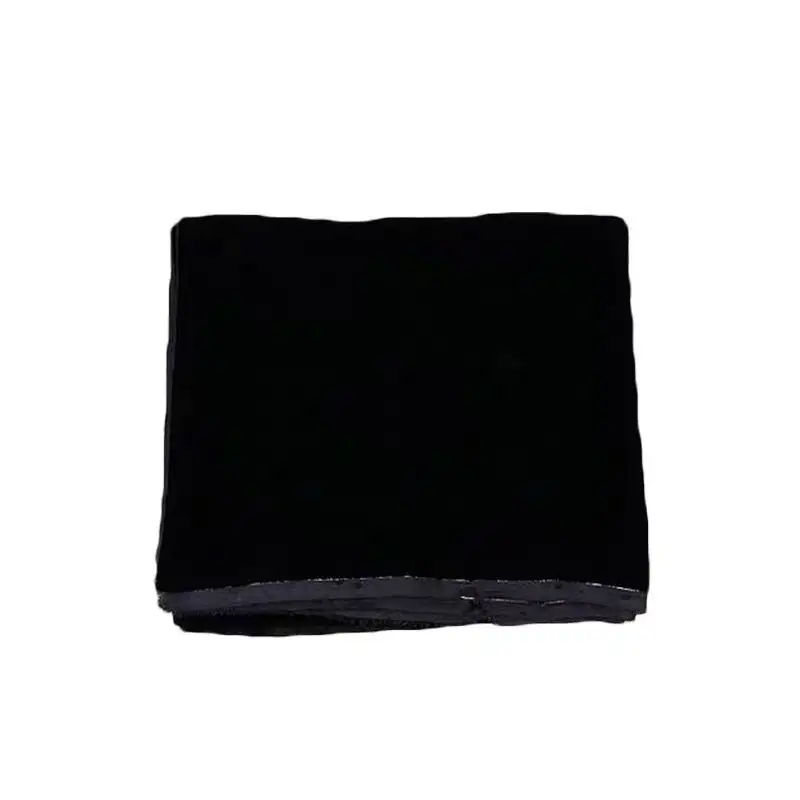 VS 001 Black Silk Velvet Fabric Stock