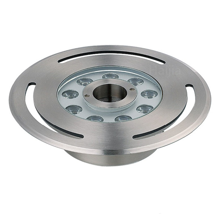 Individual control One cable 4 cores ( V+, R,G,B) External control 9x3W RGB fullcolor led fountain light