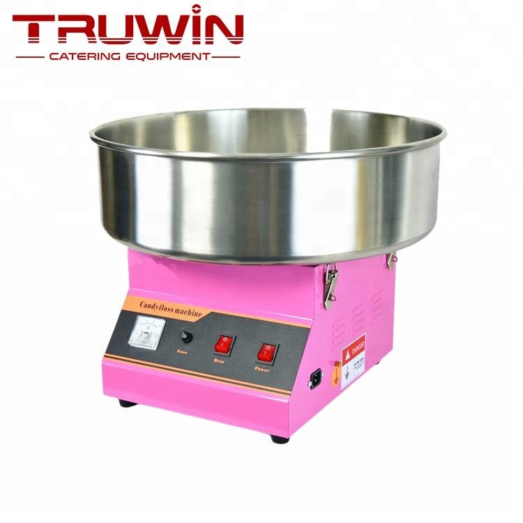 Pink Electric Sugar Cotton Candy floss Machine Customized snack equipment
