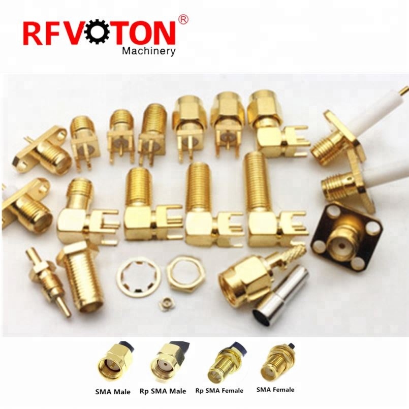 SMA Male Coaxial Right Angle PCB Connector