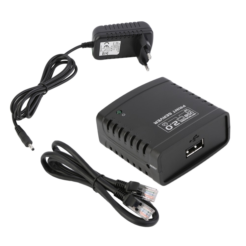 Высокое качество USB 2,0 10/100 Мбит/с RJ45 LRP Сервер печати совместная печать lan-адаптер совместная печать принтер концентратор Ethernet адаптер