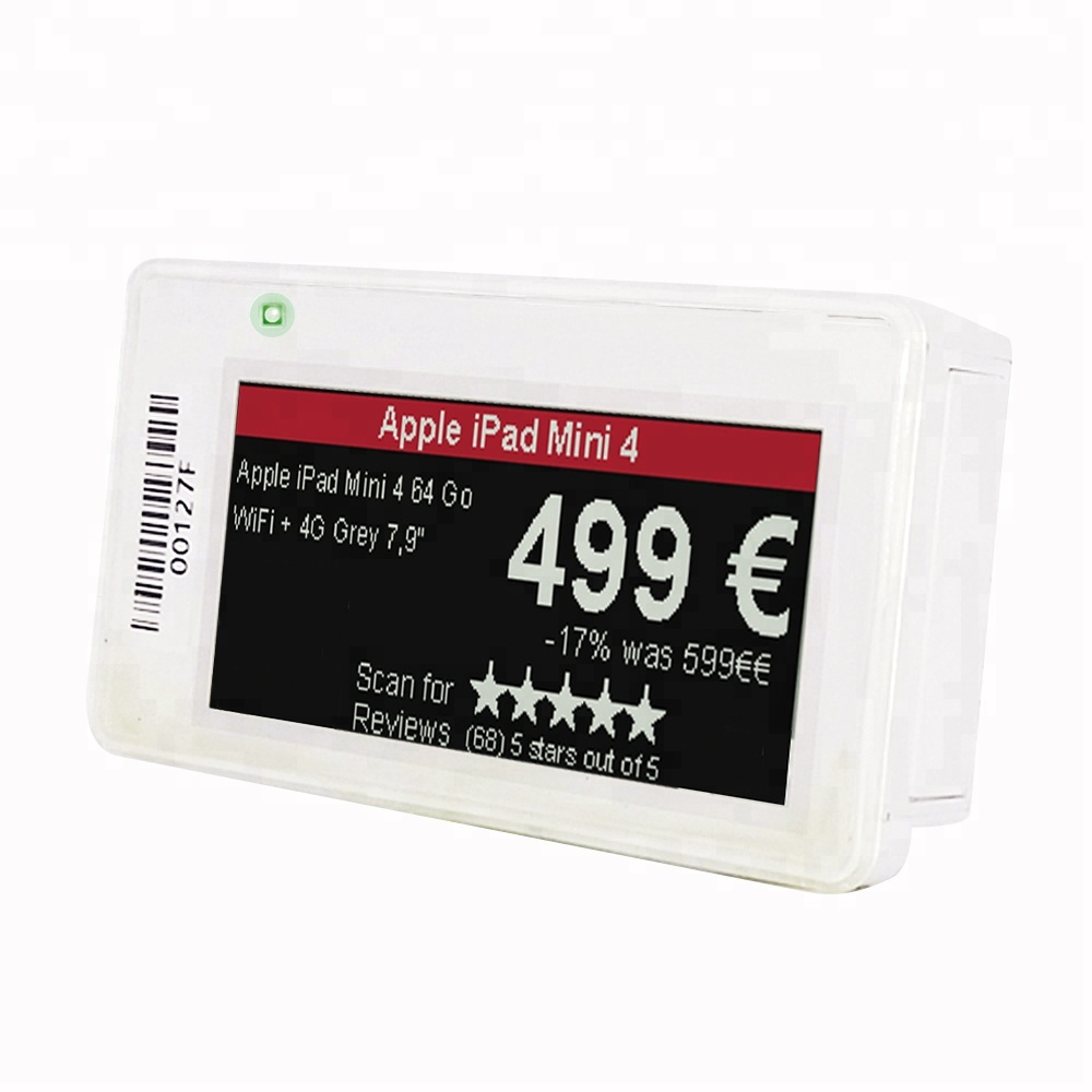 Супермаркет цвет цифровой полки Цена Этикетка с Epaper Eink дисплей ESL